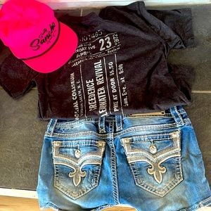 Rock Revival Denim Shorts